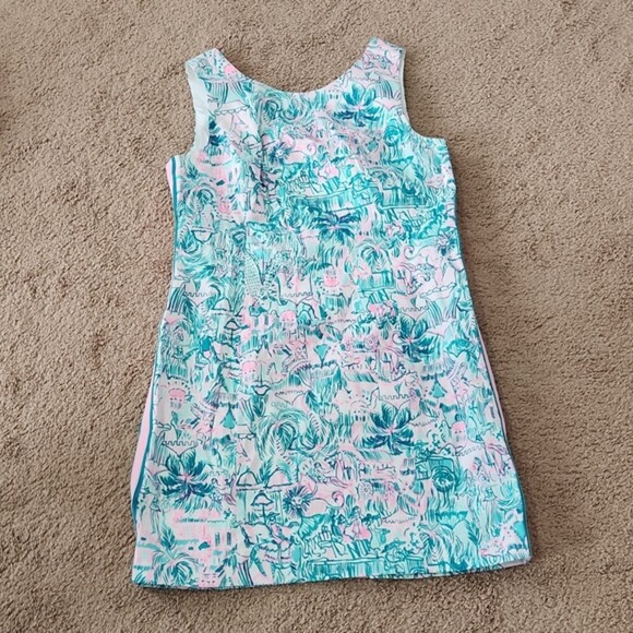 Lilly Pulitzer Mila Stretch Shift Dress, Agate Green, Size 16, NWT - Picture 3 of 12